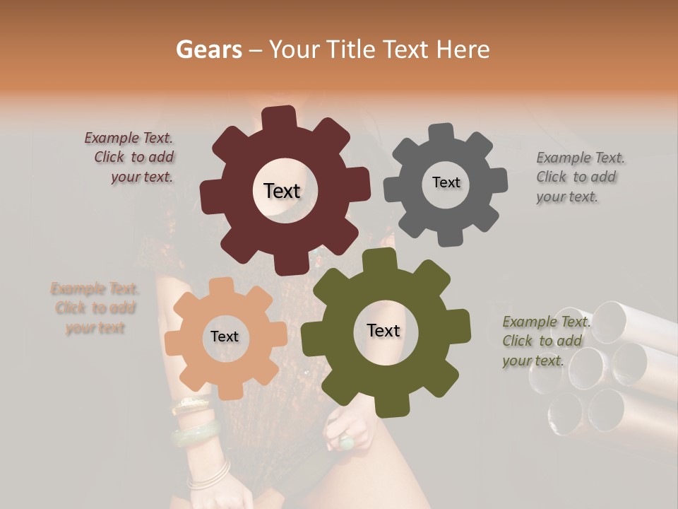 Women Glamor Air PowerPoint Template