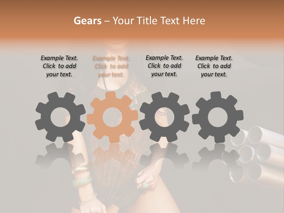 Women Glamor Air PowerPoint Template