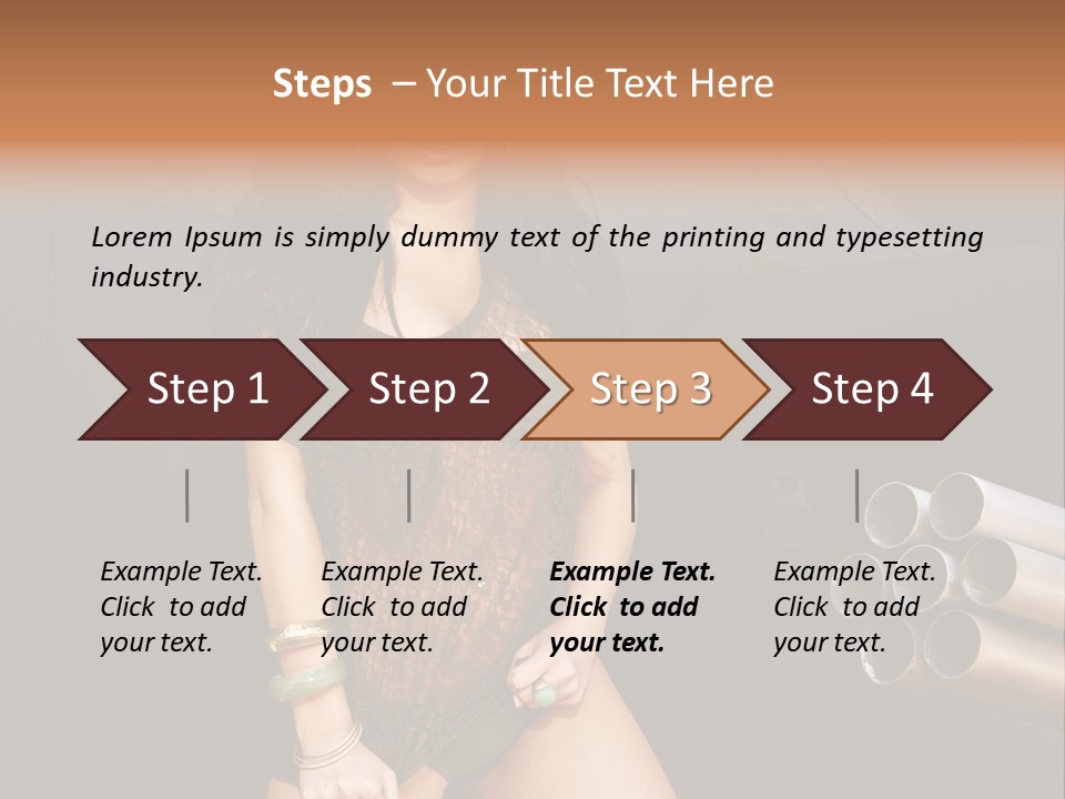 Women Glamor Air PowerPoint Template