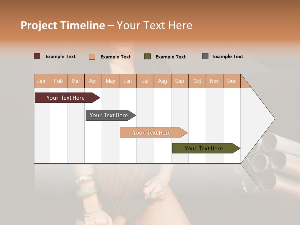 Women Glamor Air PowerPoint Template