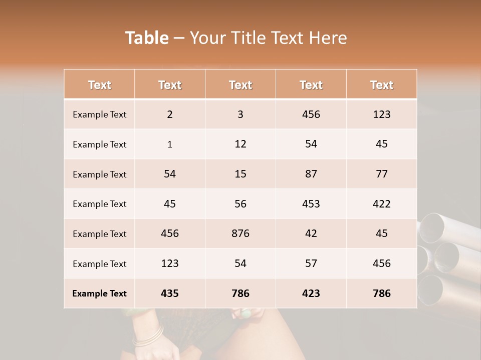 Women Glamor Air PowerPoint Template