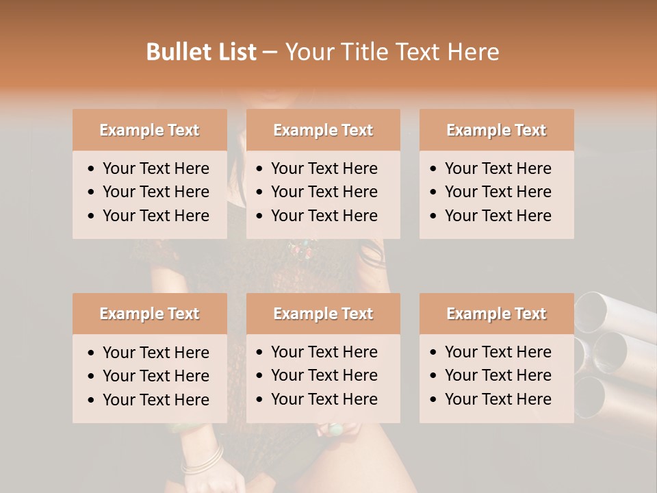 Women Glamor Air PowerPoint Template