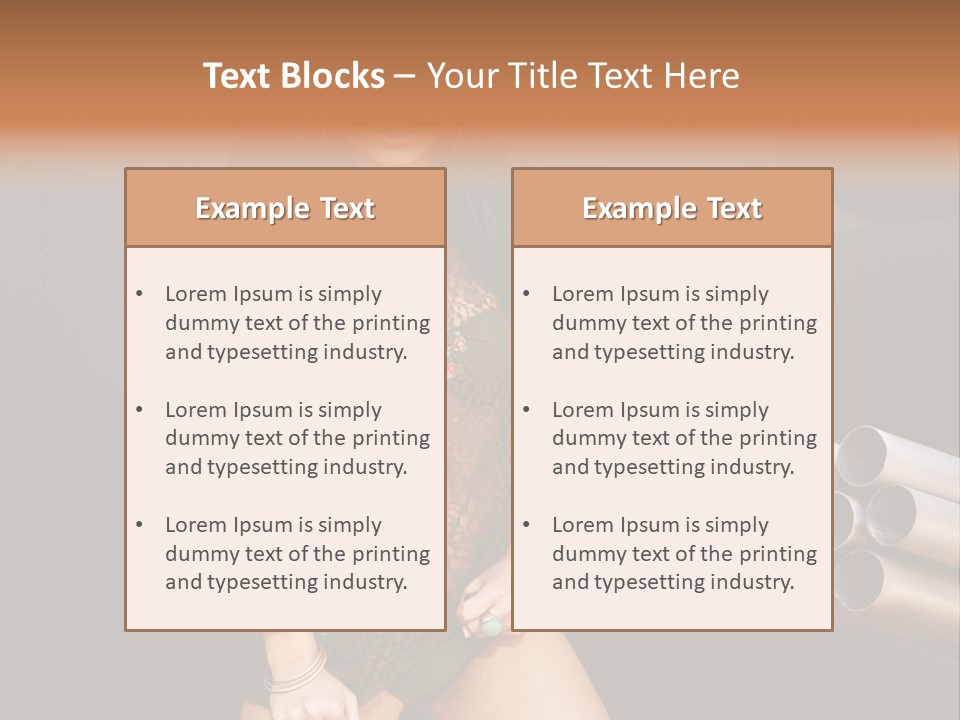 Women Glamor Air PowerPoint Template