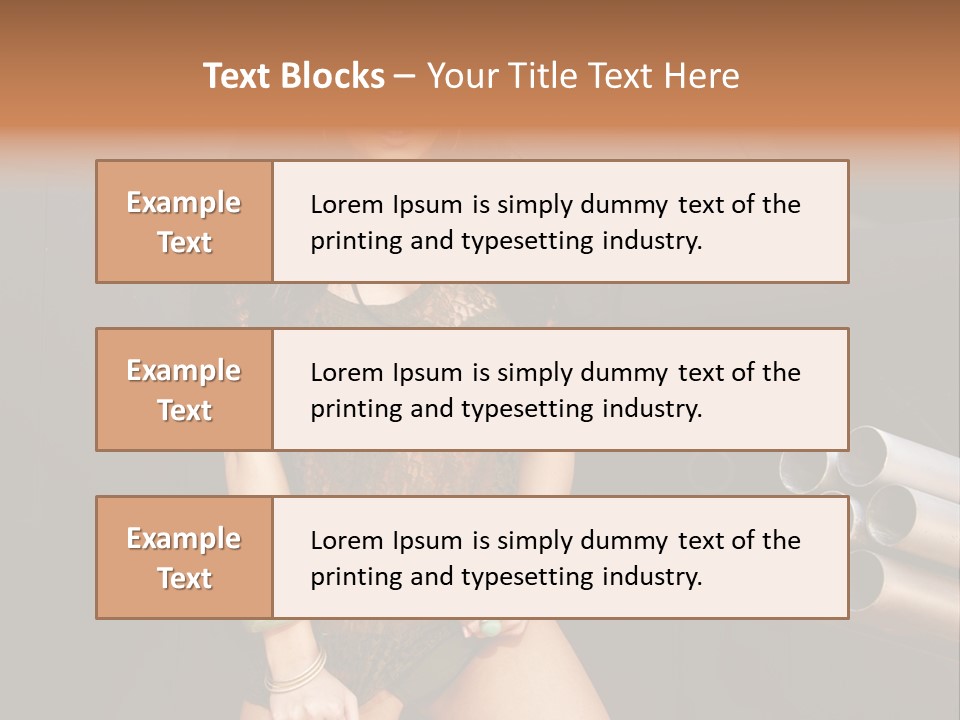 Women Glamor Air PowerPoint Template