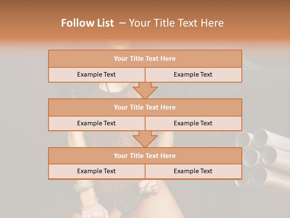 Women Glamor Air PowerPoint Template