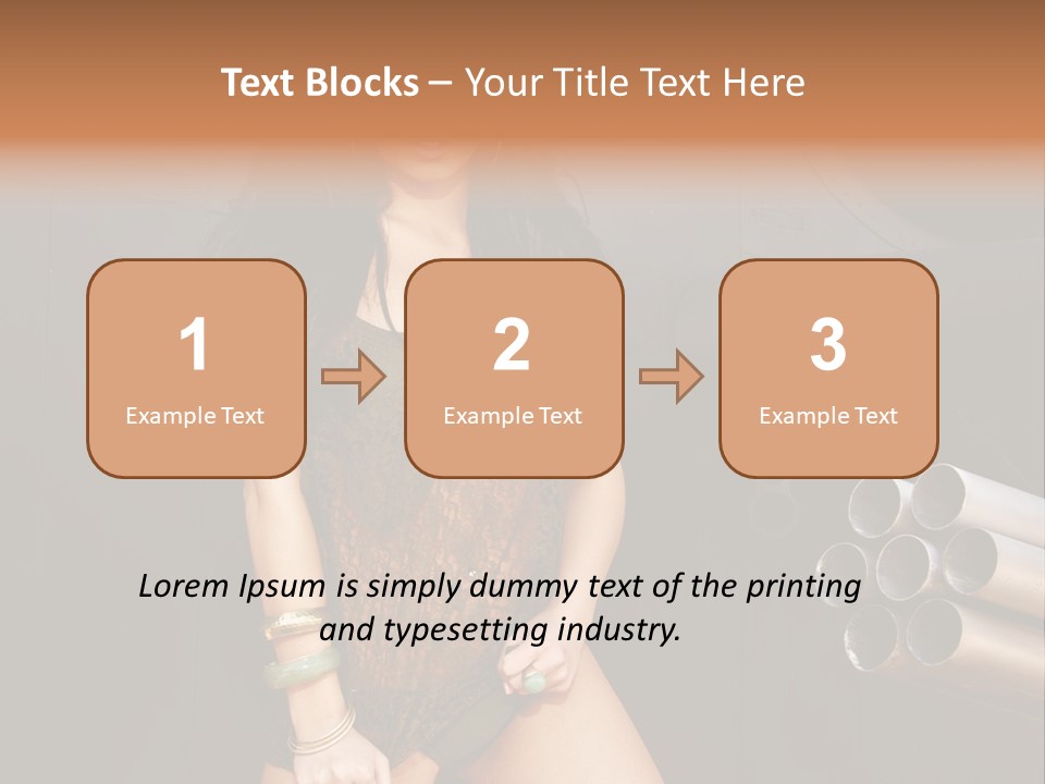 Women Glamor Air PowerPoint Template