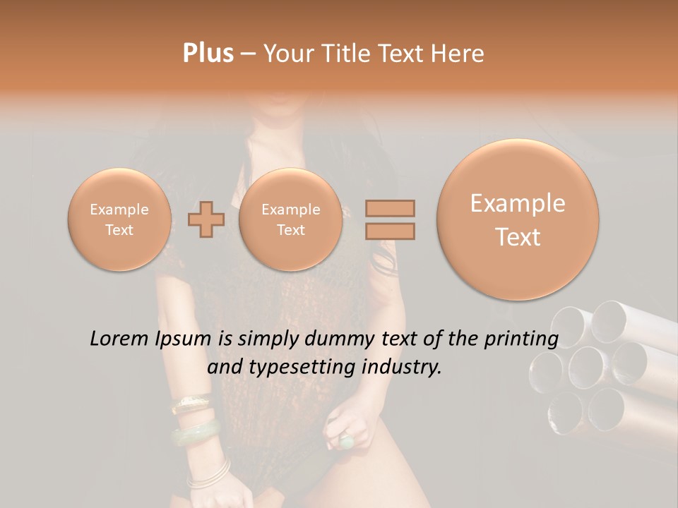 Women Glamor Air PowerPoint Template