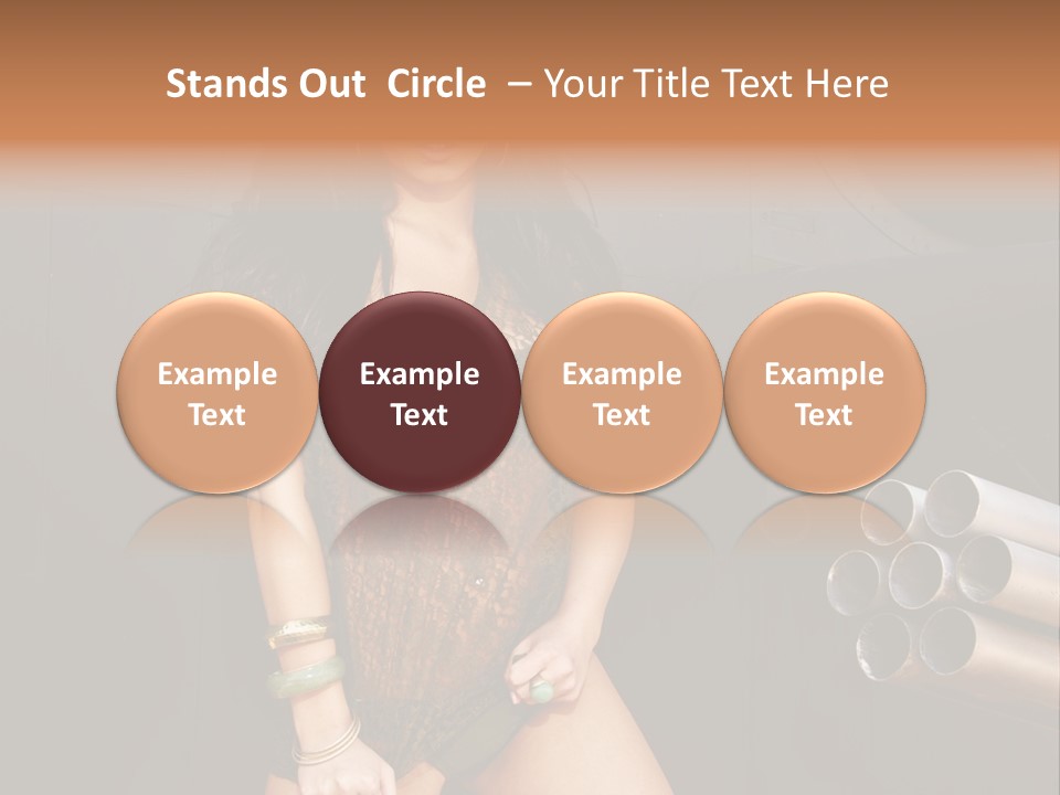 Women Glamor Air PowerPoint Template