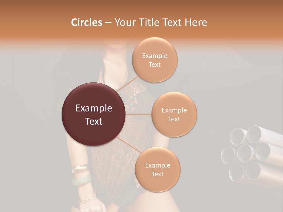 Women Glamor Air PowerPoint Template