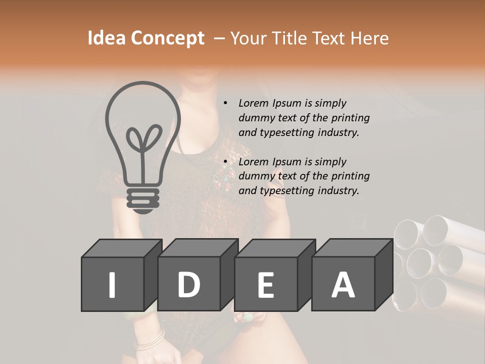 Women Glamor Air PowerPoint Template