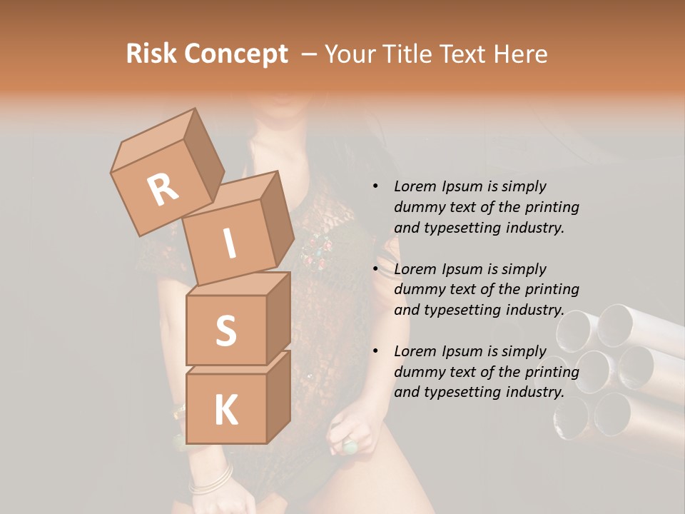 Women Glamor Air PowerPoint Template