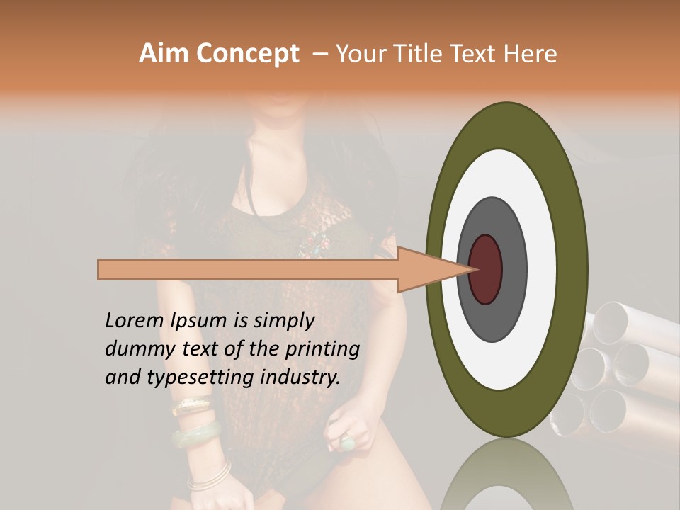 Women Glamor Air PowerPoint Template