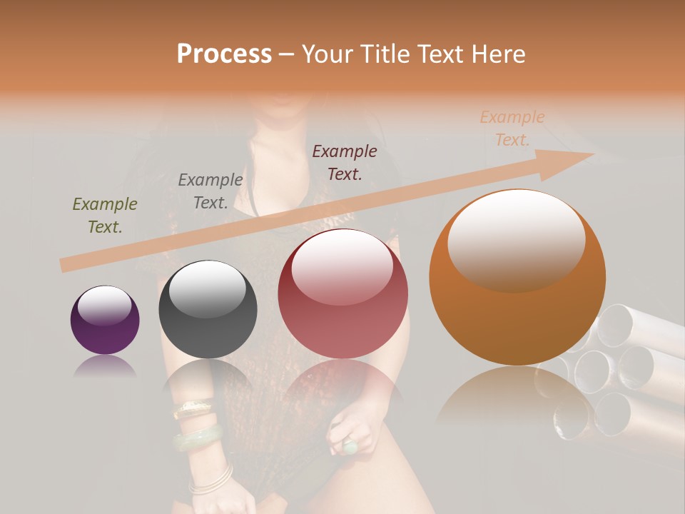 Women Glamor Air PowerPoint Template