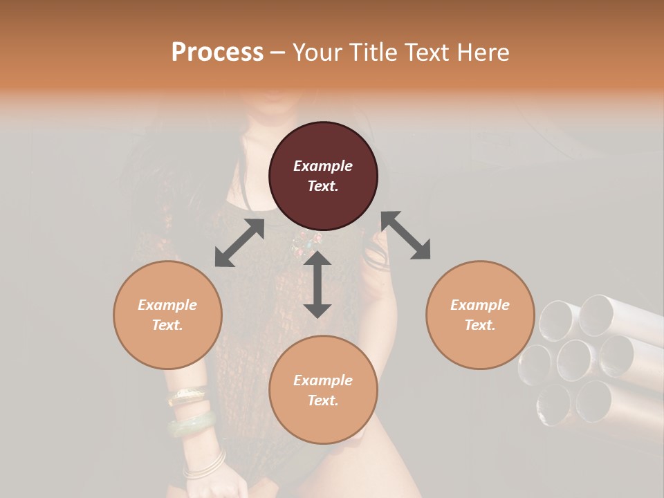 Women Glamor Air PowerPoint Template