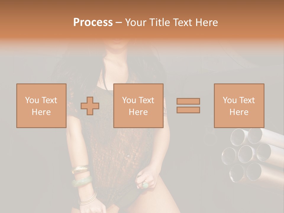 Women Glamor Air PowerPoint Template