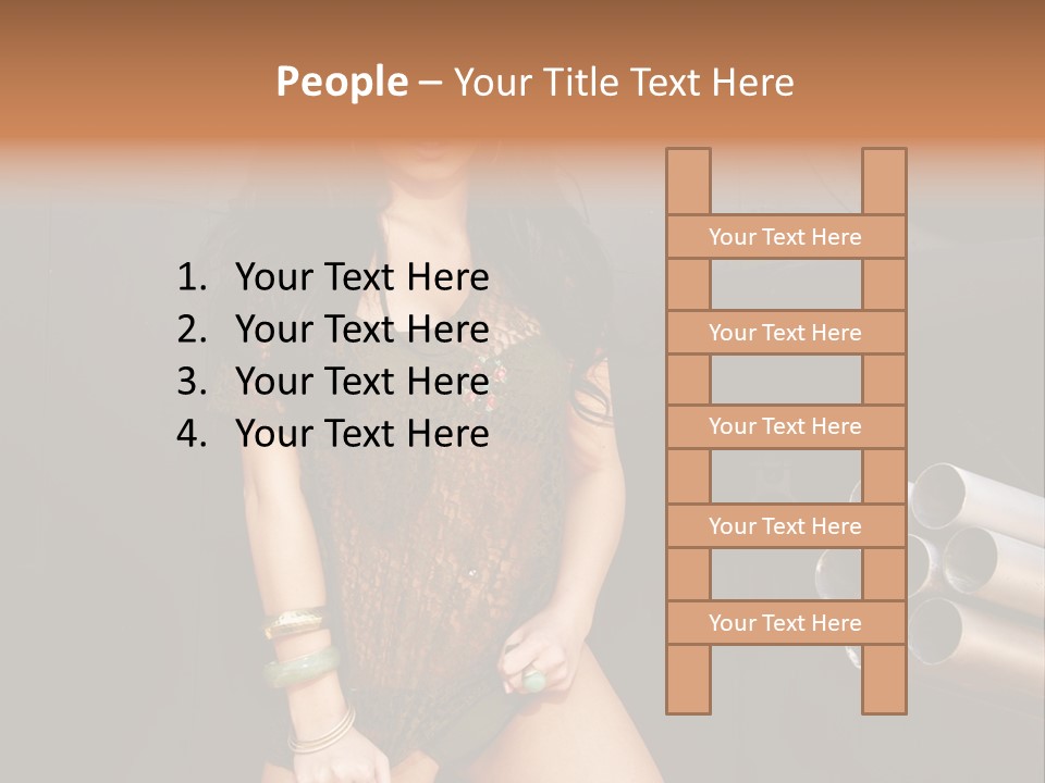 Women Glamor Air PowerPoint Template