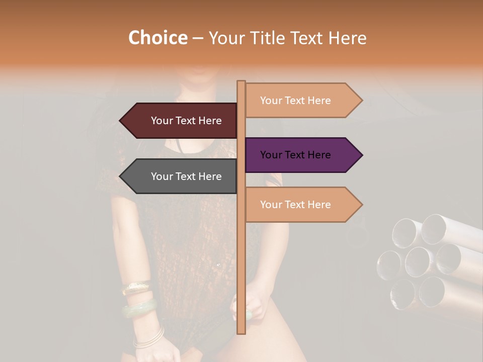 Women Glamor Air PowerPoint Template
