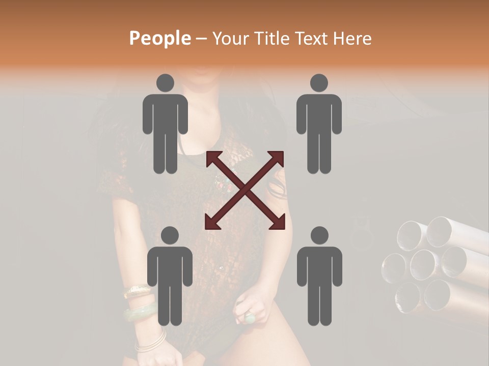 Women Glamor Air PowerPoint Template