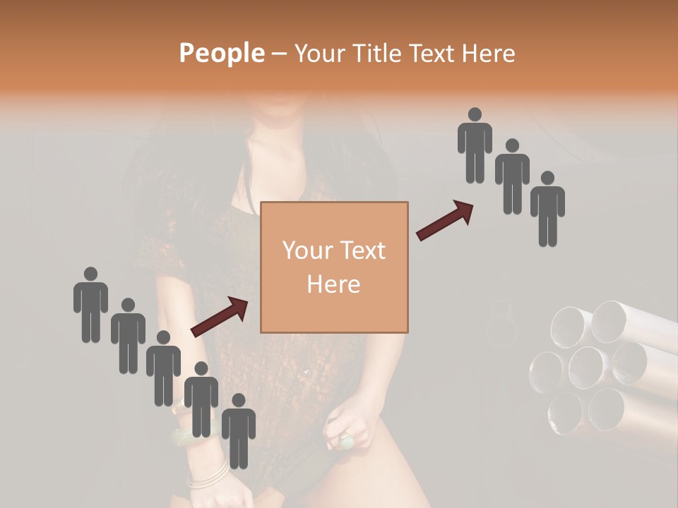 Women Glamor Air PowerPoint Template