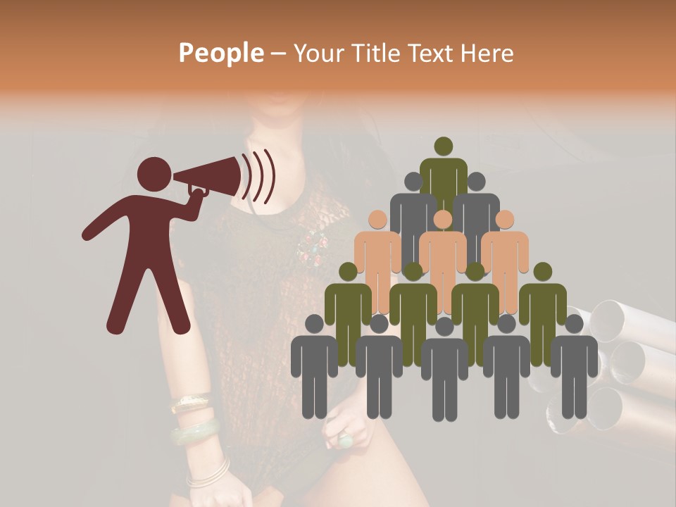 Women Glamor Air PowerPoint Template