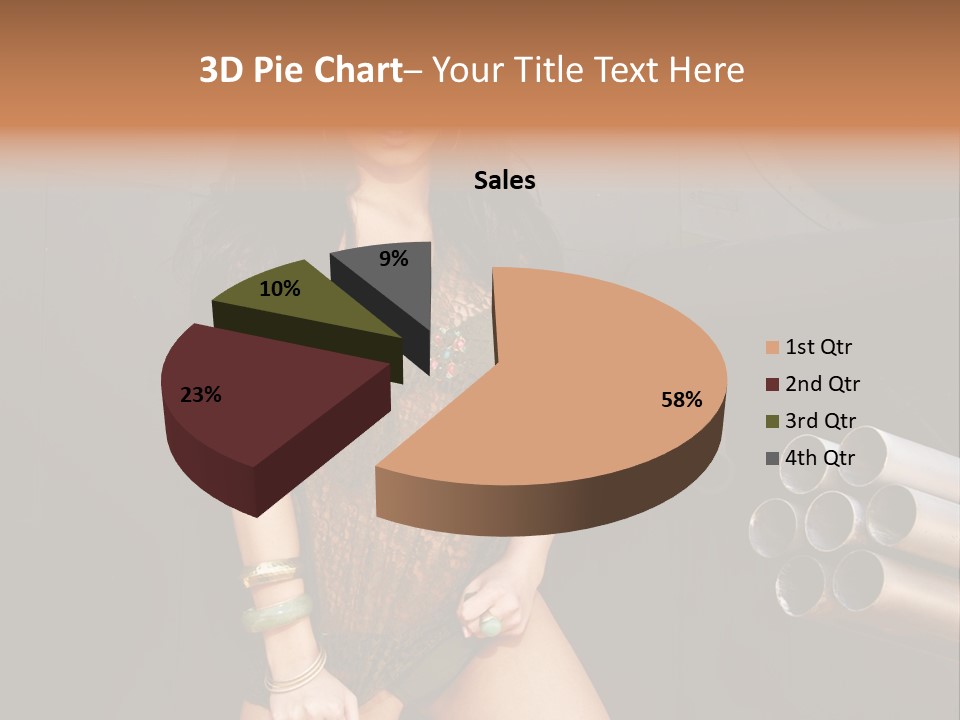 Women Glamor Air PowerPoint Template