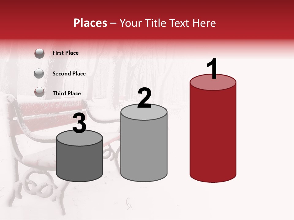 Background Red Frozen PowerPoint Template