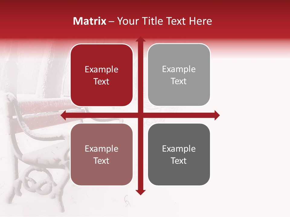 Background Red Frozen PowerPoint Template