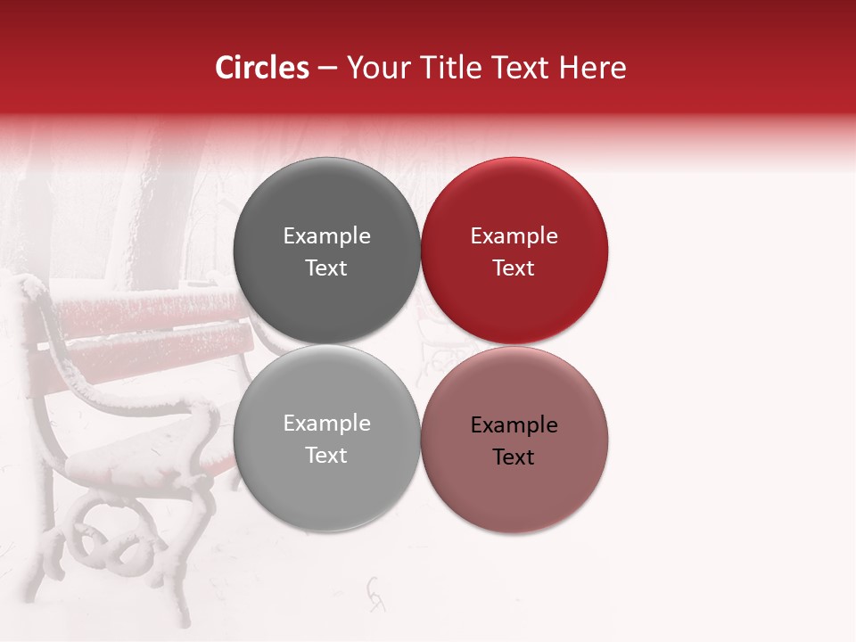 Background Red Frozen PowerPoint Template