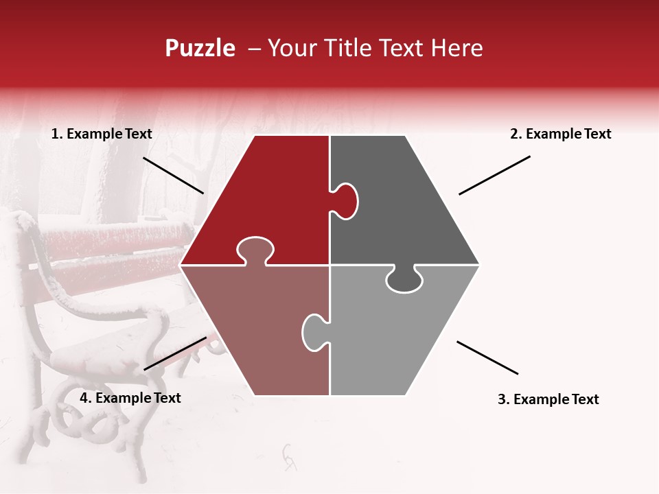 Background Red Frozen PowerPoint Template