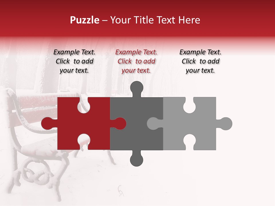 Background Red Frozen PowerPoint Template