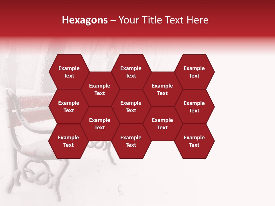 Background Red Frozen PowerPoint Template