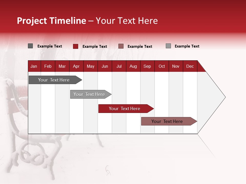 Background Red Frozen PowerPoint Template