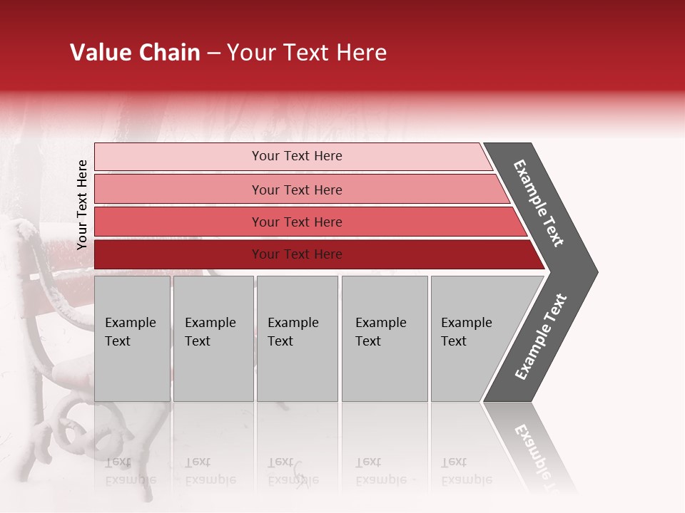 Background Red Frozen PowerPoint Template