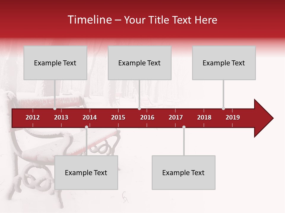 Background Red Frozen PowerPoint Template