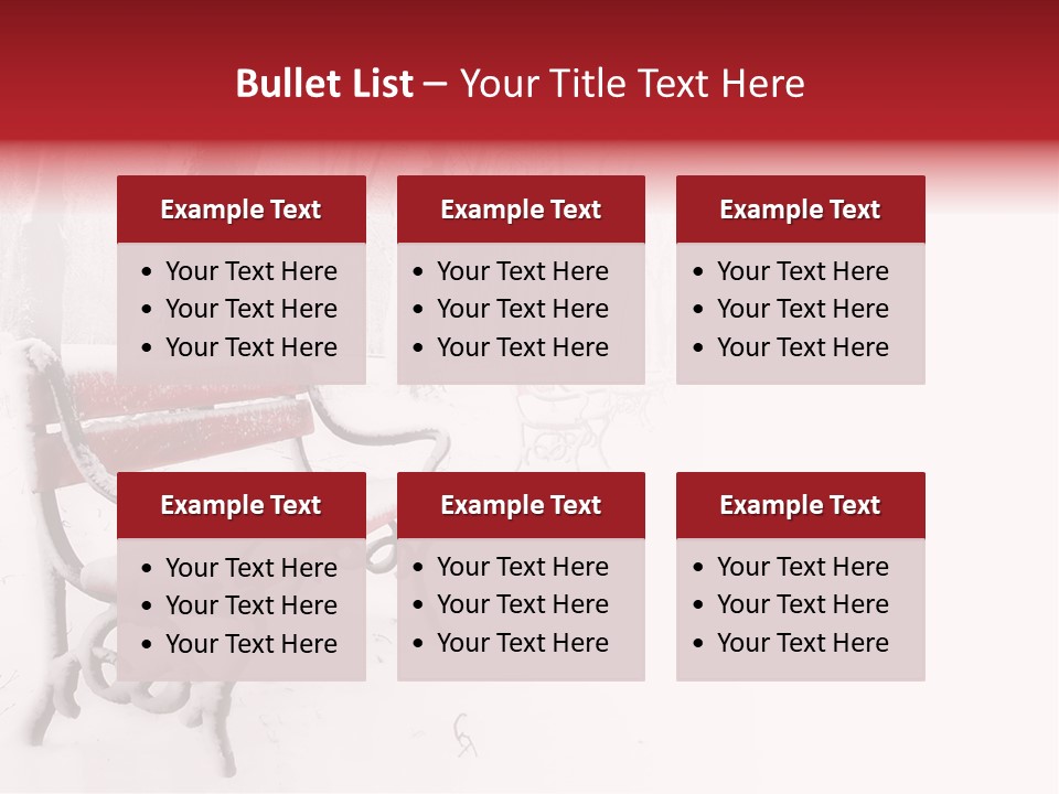 Background Red Frozen PowerPoint Template