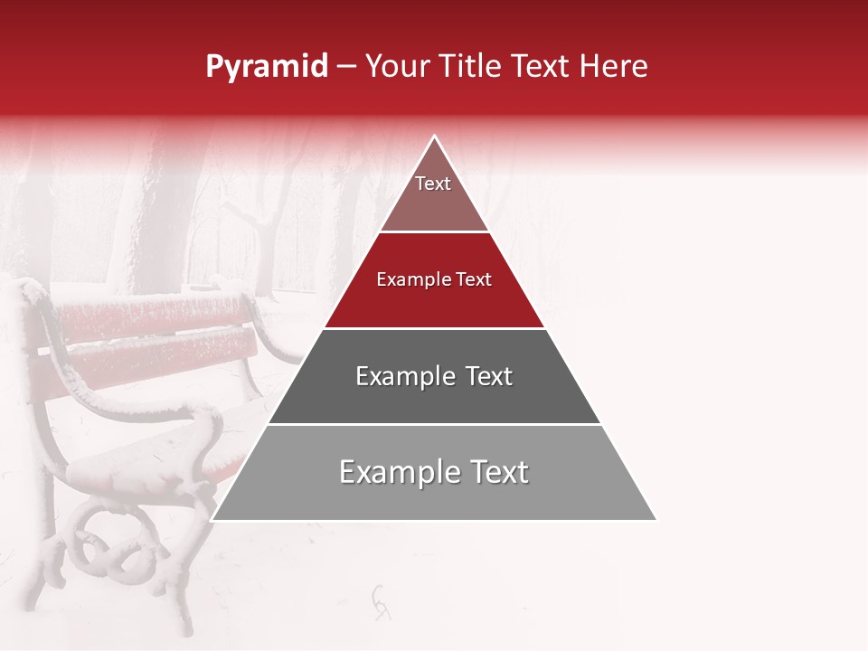 Background Red Frozen PowerPoint Template