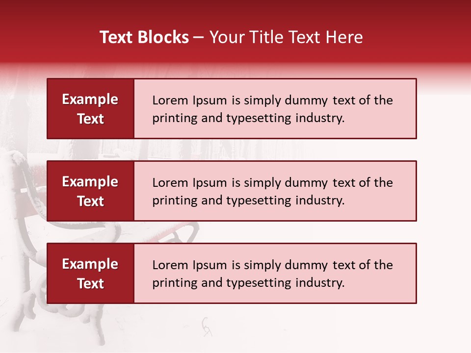 Background Red Frozen PowerPoint Template