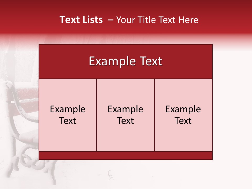 Background Red Frozen PowerPoint Template