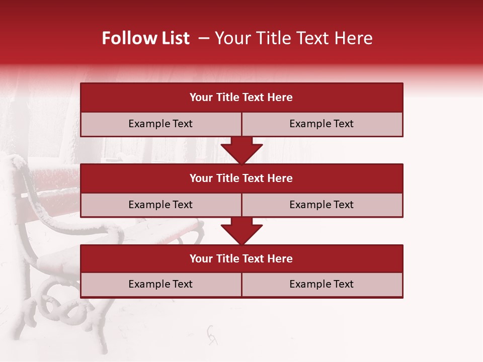 Background Red Frozen PowerPoint Template