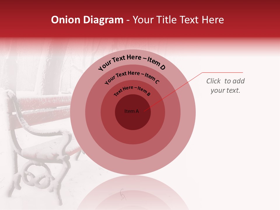 Background Red Frozen PowerPoint Template