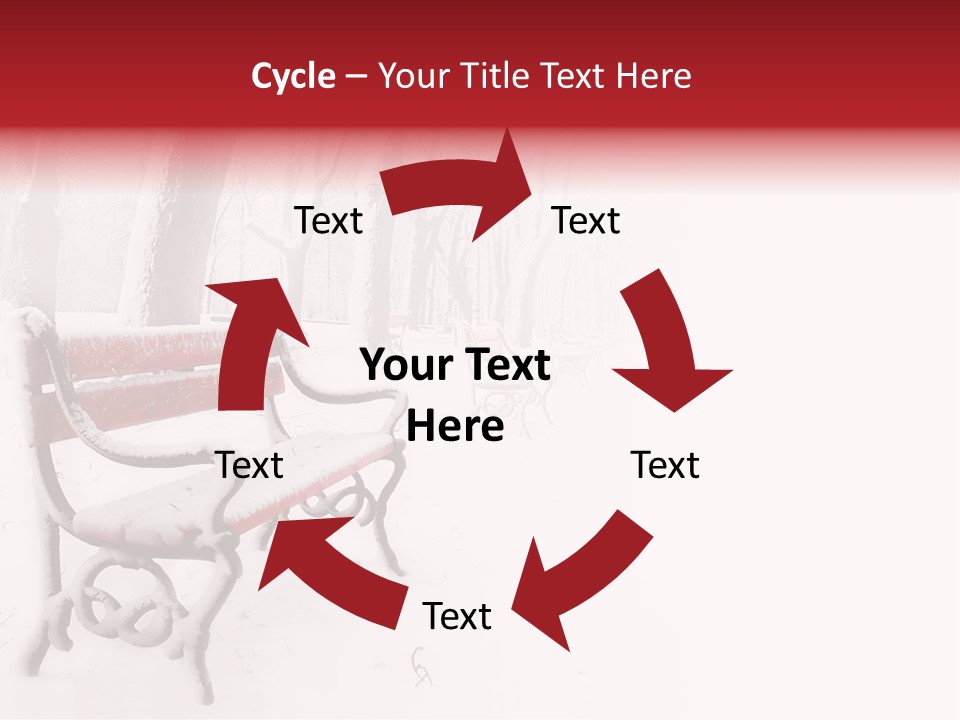 Background Red Frozen PowerPoint Template