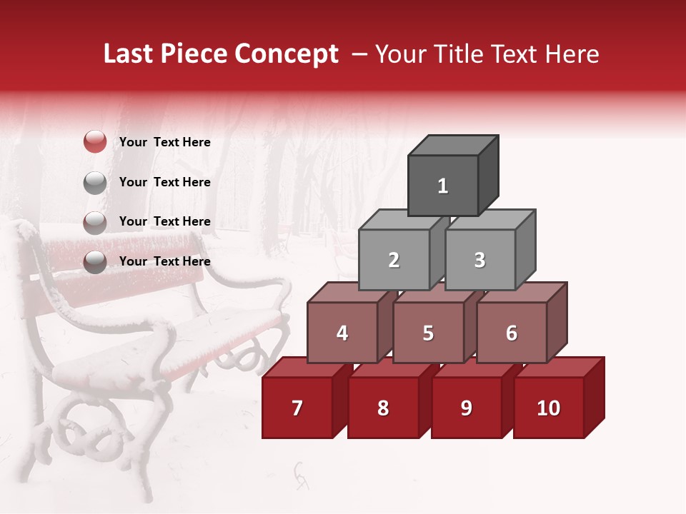 Background Red Frozen PowerPoint Template