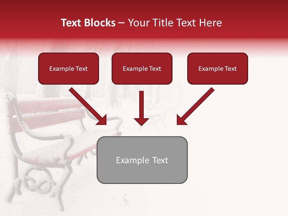 Background Red Frozen PowerPoint Template