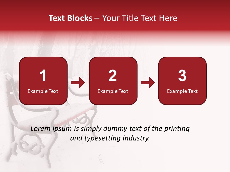 Background Red Frozen PowerPoint Template