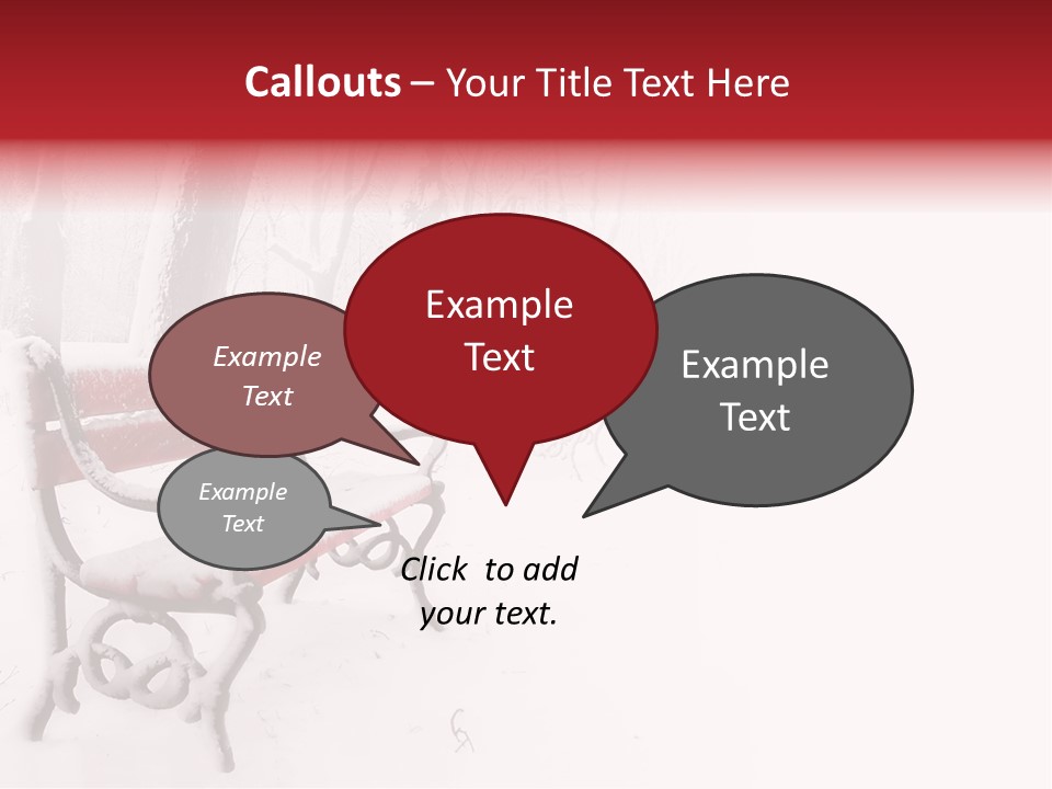 Background Red Frozen PowerPoint Template