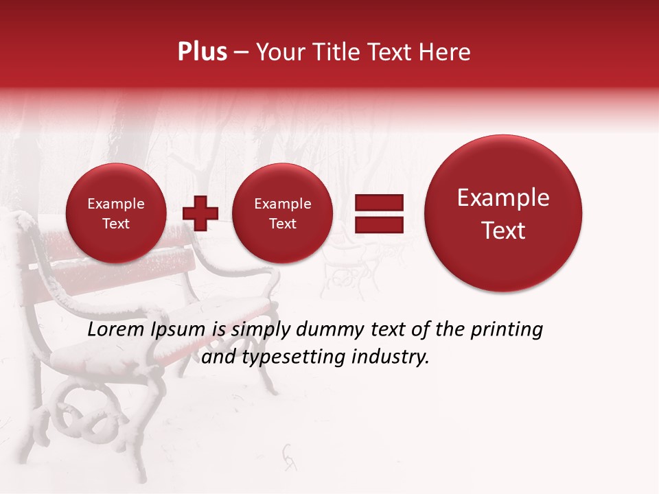 Background Red Frozen PowerPoint Template