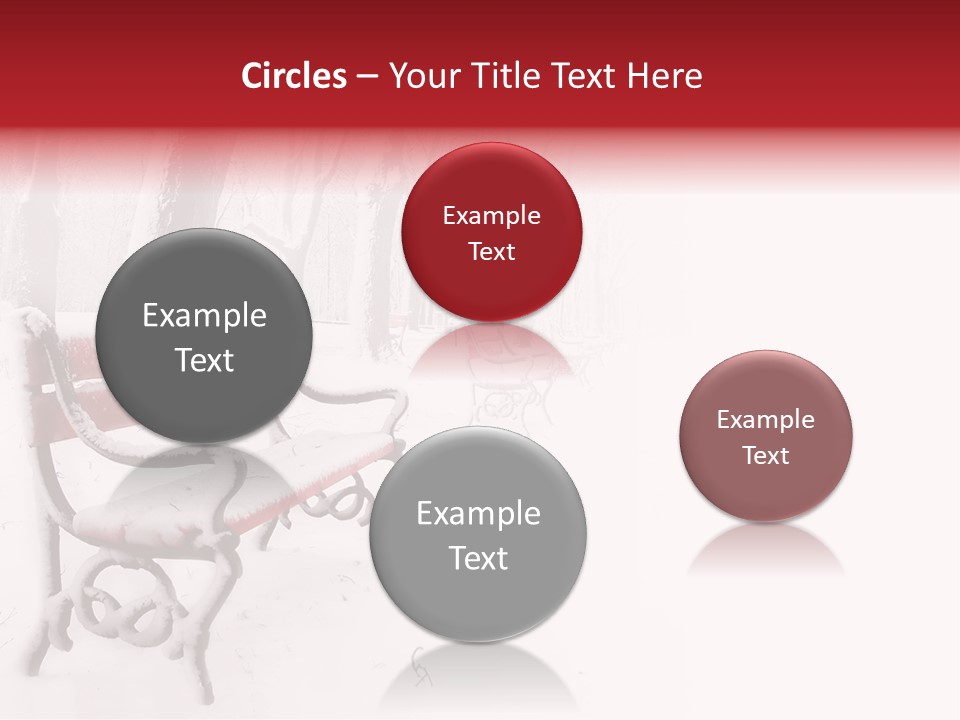 Background Red Frozen PowerPoint Template