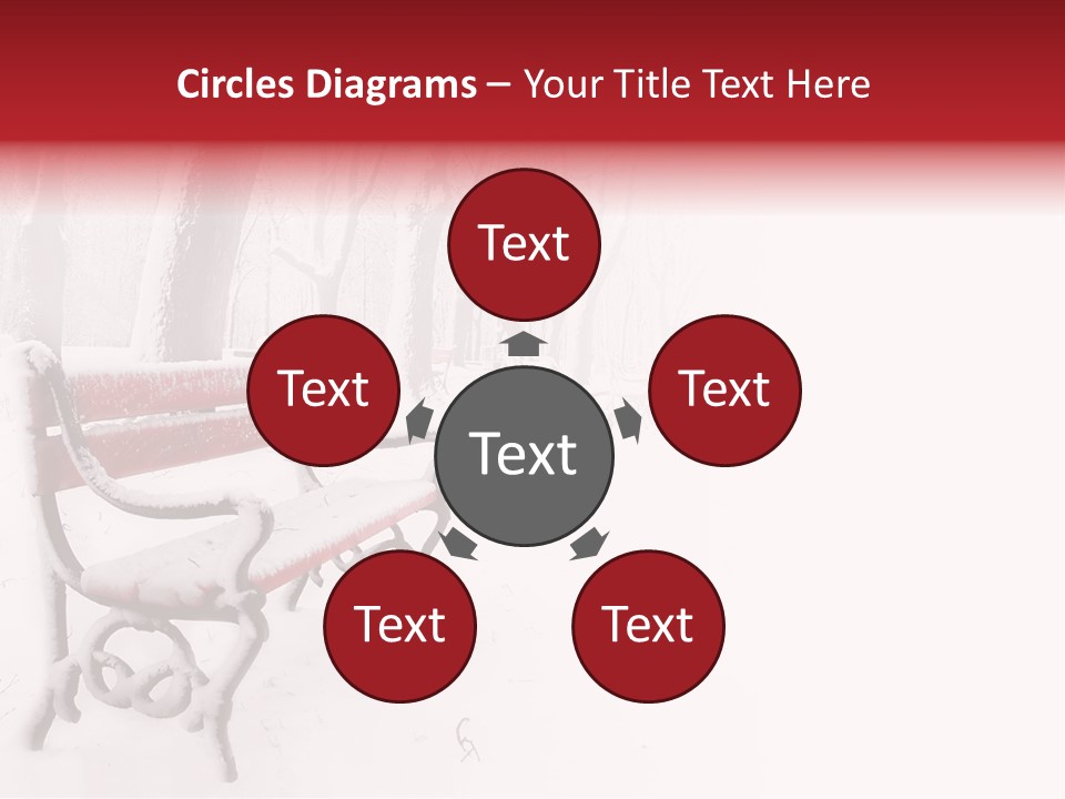 Background Red Frozen PowerPoint Template