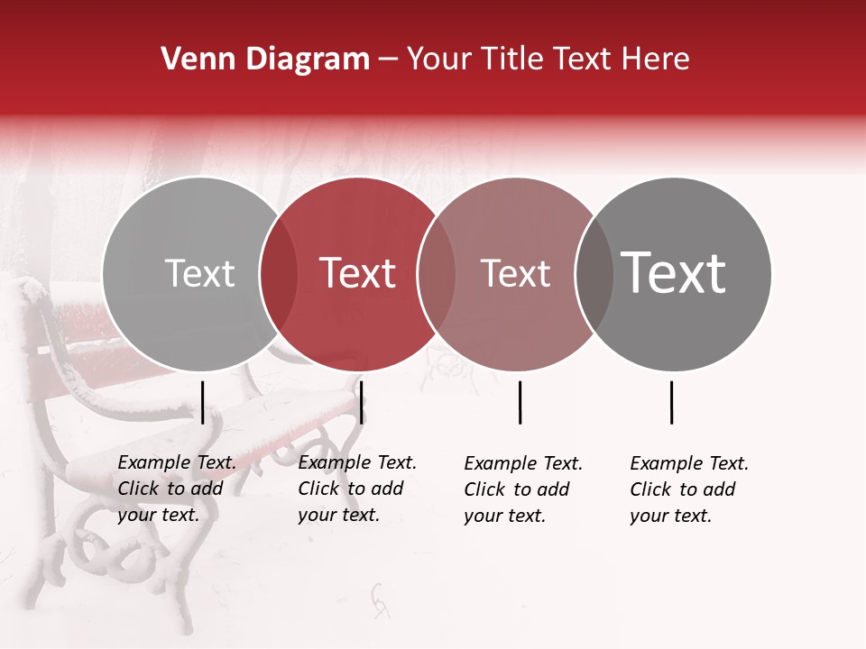 Background Red Frozen PowerPoint Template