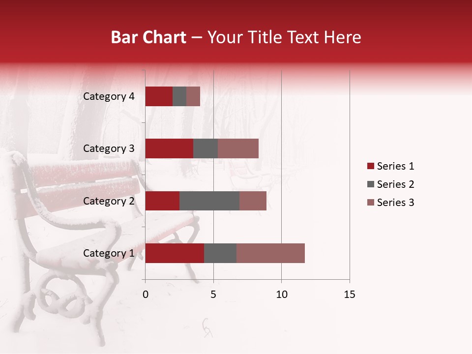 Background Red Frozen PowerPoint Template